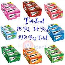 Trident Bubble Gum Sugar Free Gum 30/14 Piece Packs Total 420 Sticks