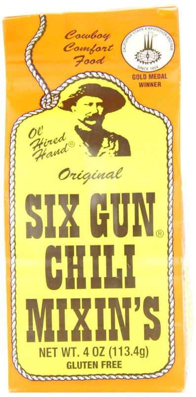 Six Gun Chili Mixin&#39;s, 4-Ounce