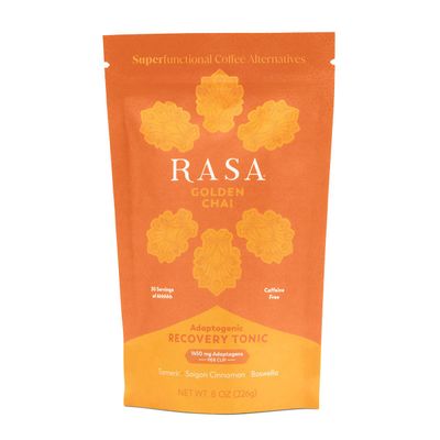 Rasa Superfunctional Golden Chai | Adaptogenic Chai with Shatavari, Saigon Cinnamon, Bioavailable Tumeric Extract, Boswellia, Vanilla (8 oz / 30 servings)