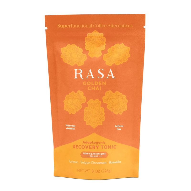 Rasa Superfunctional Golden Chai | Adaptogenic Chai with Shatavari, Saigon Cinnamon, Bioavailable Tumeric Extract, Boswellia, Vanilla (8 oz / 30 servings)