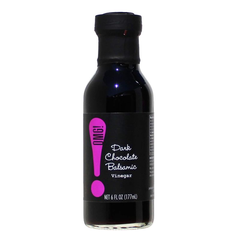 OMG! Oils: Gourmet Dark Chocolate Balsamic Vinegar (Perfect for Dipping, Marinades, Glazing and Topping!), 177ml/6oz
