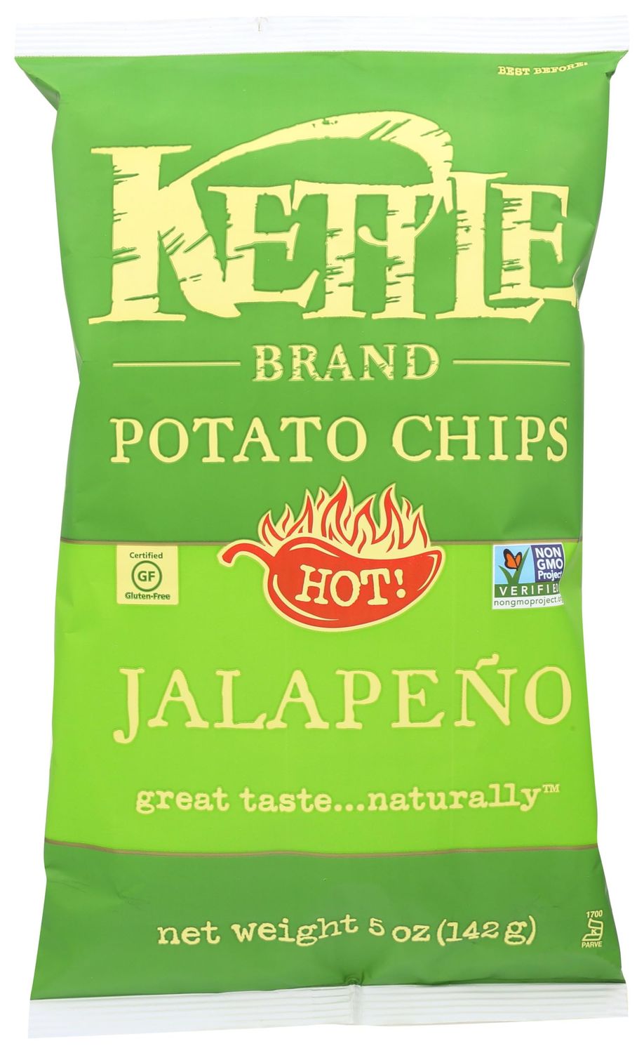 Kettle Foods Chip Potato Nat Jalapeno, 5 oz