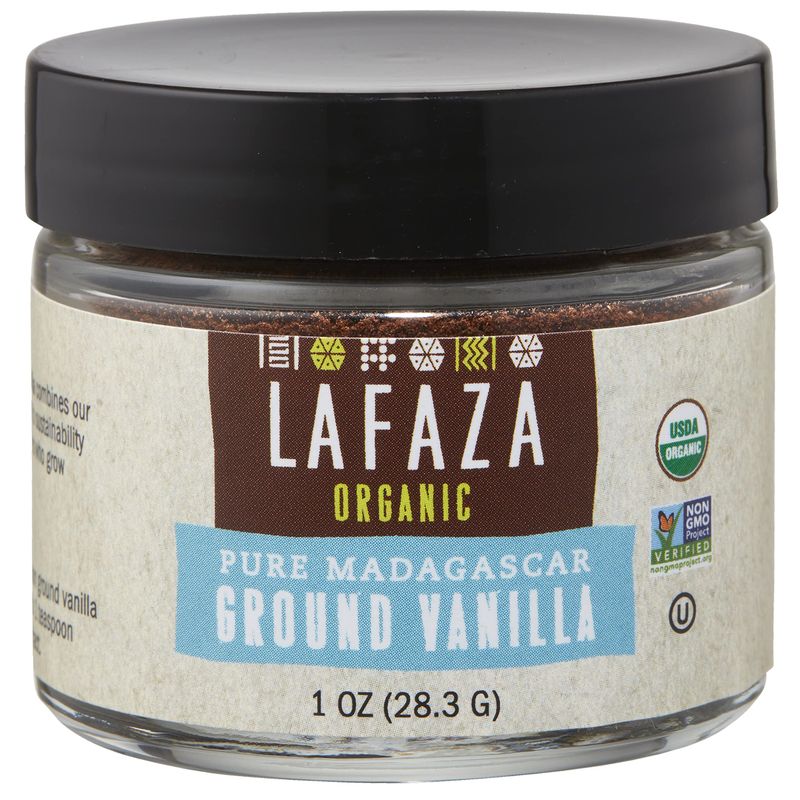Lafaza Organic Madagascar Bourbon Pure Ground Vanilla Bean Powder, 1oz