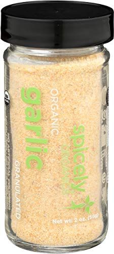 Spicely Organic Garlic Granulates 2.00 Ounce Jar Certified Gluten Free