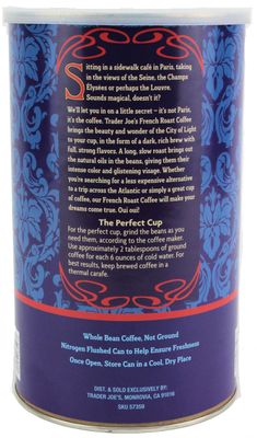 Trader Joe's French Roast 100% Arabica Whole Coffee Beans, 26 Oz