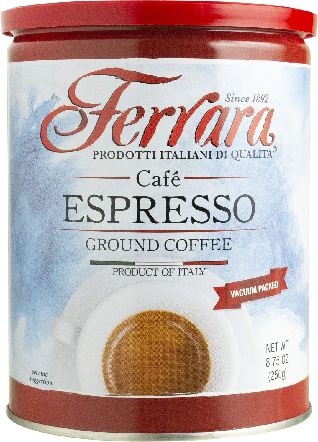 Ferrara Cafe Espresso Ground Coffee, 8.75-Ounce Cans (Pack of 4)