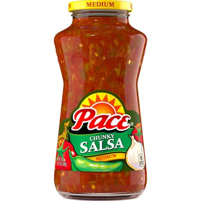 Pace Chunky Medium Salsa, 24 oz Jar (12 Pack)