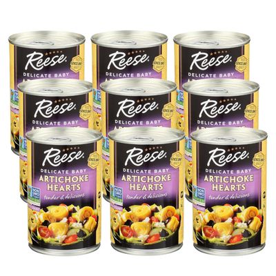 Reese Delicate Baby Artichoke Hearts, 14-Ounces (Pack of 12)