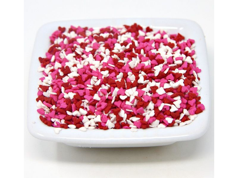 Oasis Supply Sprinkles, 8 oz., Mini Red White &amp; Pink Heart Shapes
