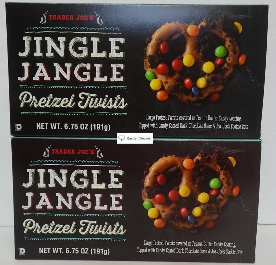 Trader Joe&#39;s Jingle Jangle Pretzel Twists 6.75oz 191g (Two Boxes)