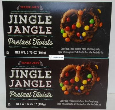Trader Joe&#39;s Jingle Jangle Pretzel Twists 6.75oz 191g (Two Boxes)