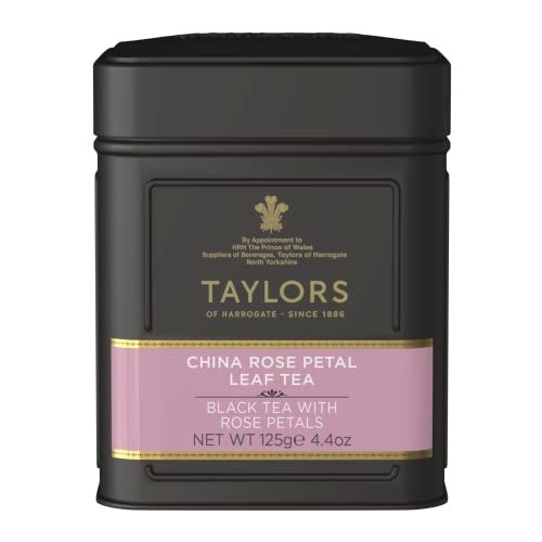 Taylors of Harrogate China Rose Petal Loose Leaf, 4.41 Ounce Tin