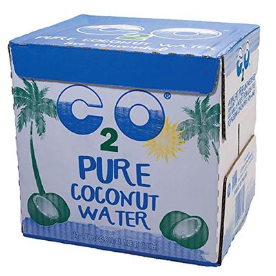 C2O Pure Coconut Water | Plant Based | Non-GMO | No Added Sugar | Essential Electrolytes | 1 Liter (Pack of 6)