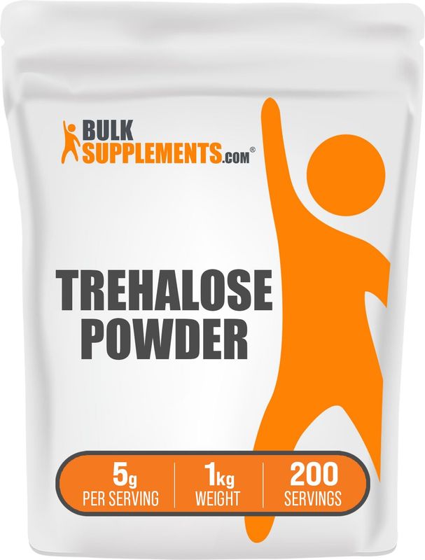 BulkSupplements.com Trehalose Powder - Sugar Alternative &amp; Sugar Substitute - Natural Sweetener, For Digestion - 5g of Trehalose Sweetener per Serving (1 Kilogram - 2.2 lbs)