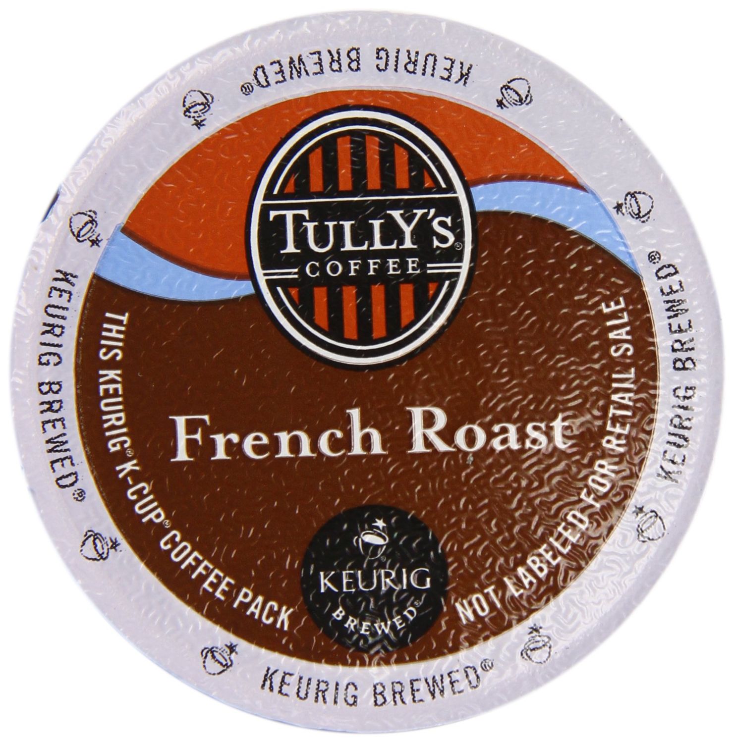 Keurig, Tully&#39;s, French Roast Coffee, K-Cup Counts, 50 Count