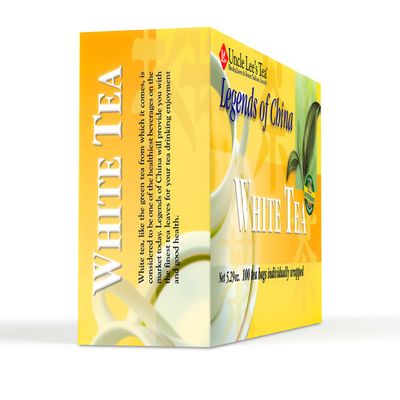 Uncle Lees White Tea - Authentic White Tea, Wellness Tea Rich in Polyphenols and Antioxidants for Immunity &amp; Vitality, Low Caffeine, 100 Count