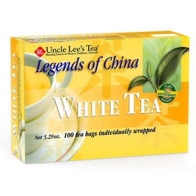 Uncle Lees White Tea - Authentic White Tea, Wellness Tea Rich in Polyphenols and Antioxidants for Immunity &amp; Vitality, Low Caffeine, 100 Count