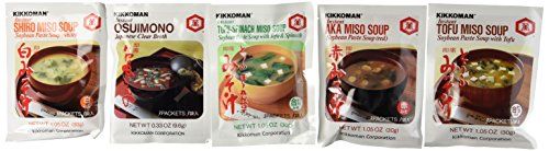 Kikkoman Instant Soup Miso Variety 5 Pack