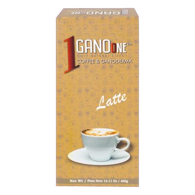 3 Boxes GanoOne Latte Reishi Mushroom Instant Coffee - with Organic Ganoderma Extract - Blend with Creamer and Sugar - Easy to Use 20 Single - Serve Sachets