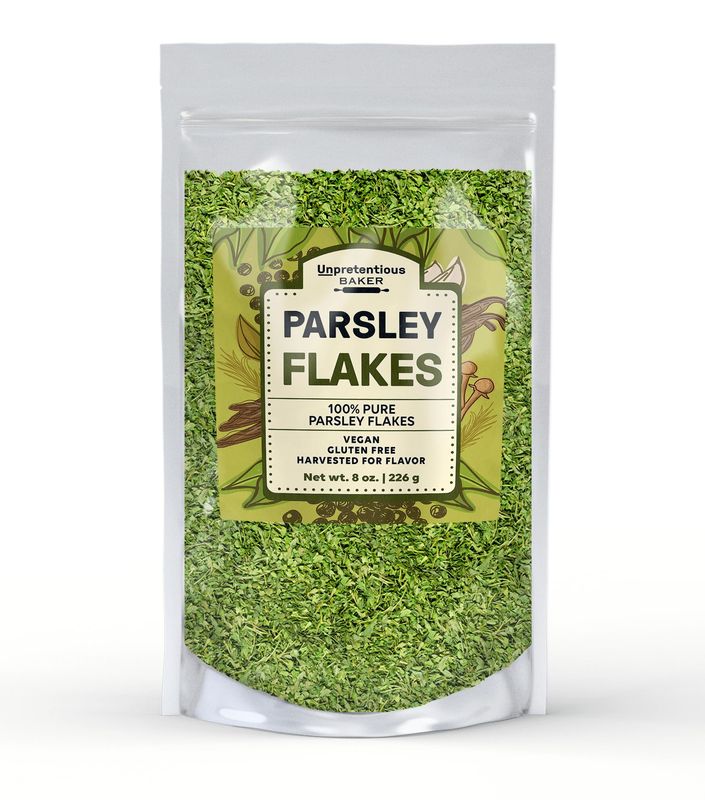 Unpretentious Parsley Flakes, (8 oz), Culinary Staple, Non-GMO, Bulk Size