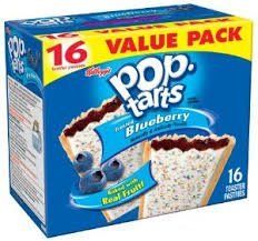 Kellogg&#39;s, Pop-Tars, Frosted Blueberry, 16 Count, 35.2oz Box (Pack of 2)