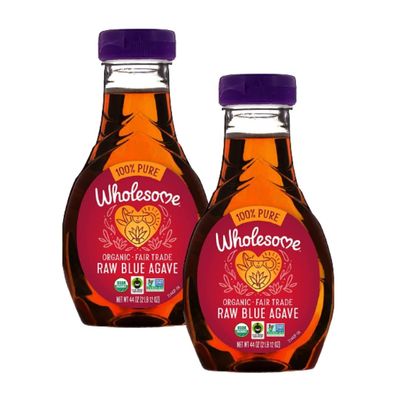 Wholesome Sweeteners 44-Ounce Organic Raw Blue Agave Nectar, Fair Trade, 100% Pure, Non GMO, Gluten Free &amp; Vegan, 2 Pack