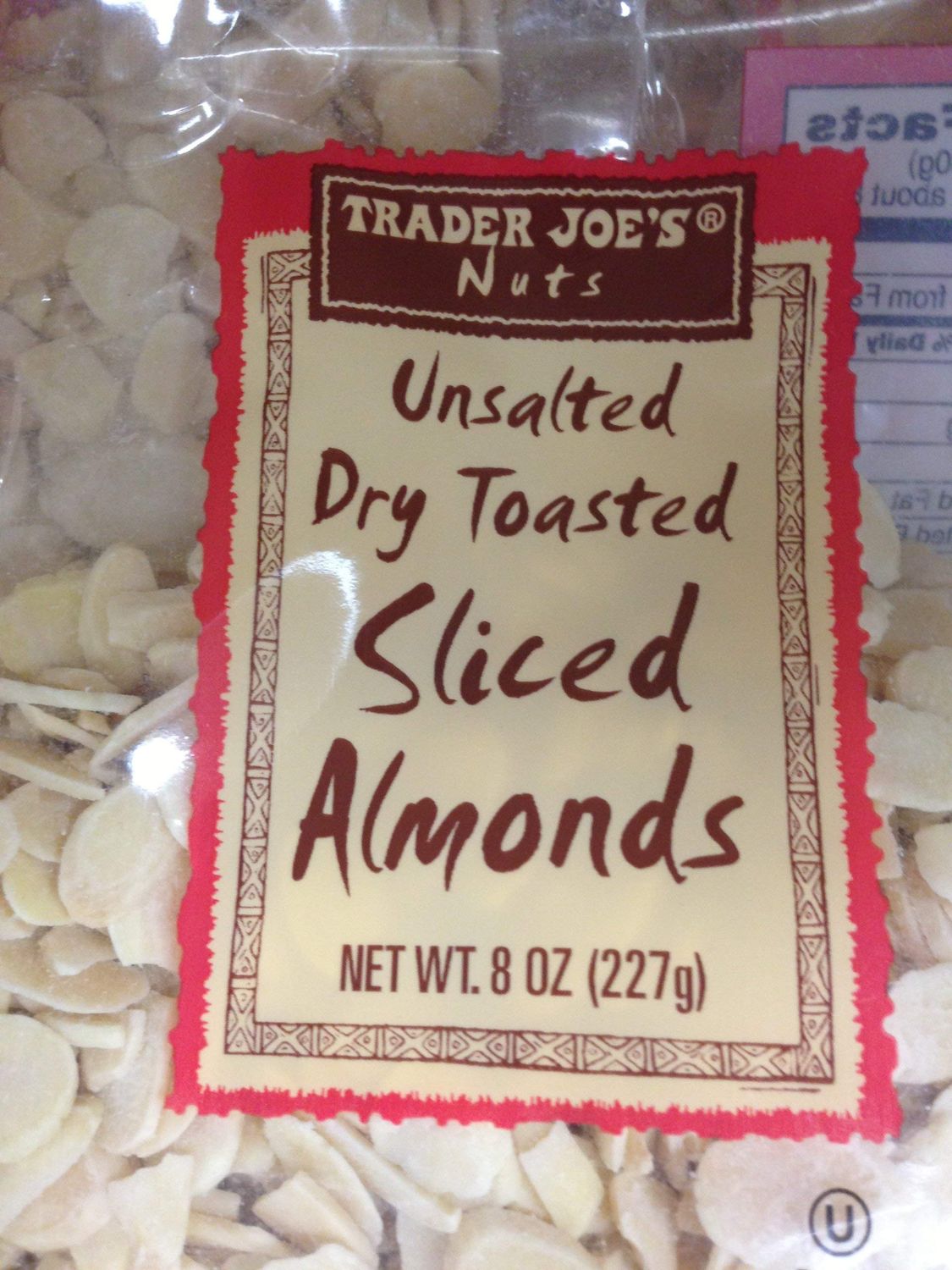 Trader Joe&#39;s Unsalted, Dry Toasted Sliced Almonds