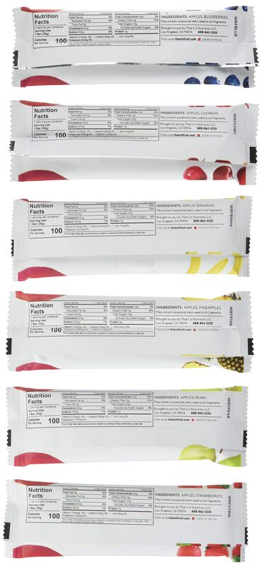 That's it Super Sampler, Pack of 24, (4 Apple+Blueberry, 4 Apple+Strawberry, 4 Apple+Pineapple, 4 Apple+Pear, 4 Apple+Cherry, 4 Apple Banana)