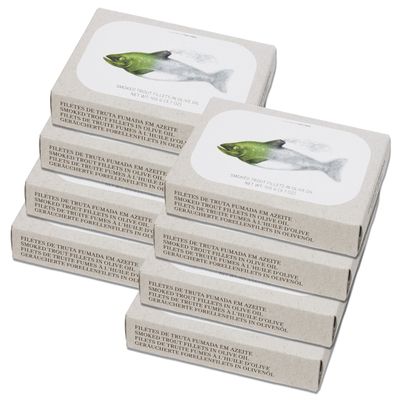 Jose Gourmet Smoked Trout Fillets in Olive Oil, 90g 8-Pack