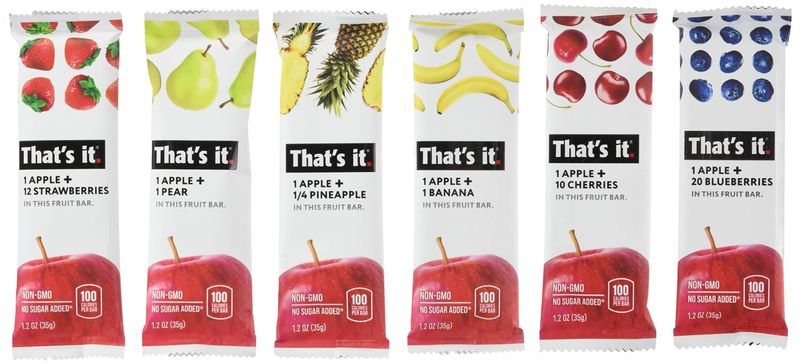 That's it Super Sampler, Pack of 24, (4 Apple+Blueberry, 4 Apple+Strawberry, 4 Apple+Pineapple, 4 Apple+Pear, 4 Apple+Cherry, 4 Apple Banana)