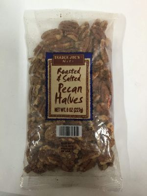 Trader Joe&#39;s Roasted &amp; Salted Pecan Halves, 8 oz,(Pack of 2)