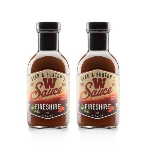 Bear and Burtons W Sauce Fireshire | Spicy Worcestershire Sauce for Bold Flavors | Perfect Steak Marinade and Dressing Add-In | 12 Oz - Pack of 2