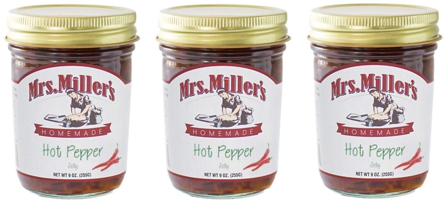 Mrs. Miller&#39;s Homemade Jelly, Hot Pepper, 9 OZ (Pack of 3)