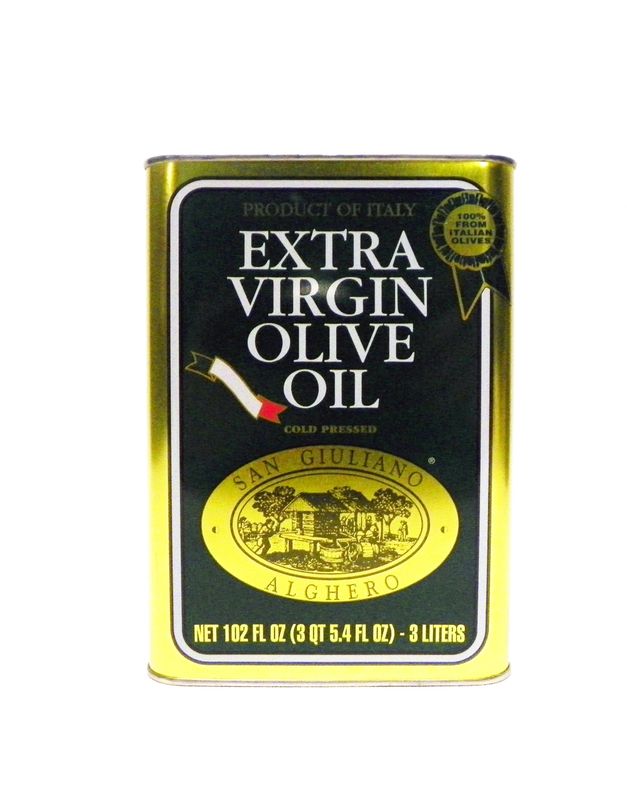 Polyphenol Rich Extra Virgin Olive Oil By San Giuliano, Pure 100% Italian EVOO From Italy, Light Cold Pressed Olive Oil For Cooking, Sustainability Farmed and Non-GMO Certified, 3 Liter Tin