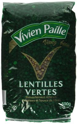 Dry Green Lentils from France 17.6oz