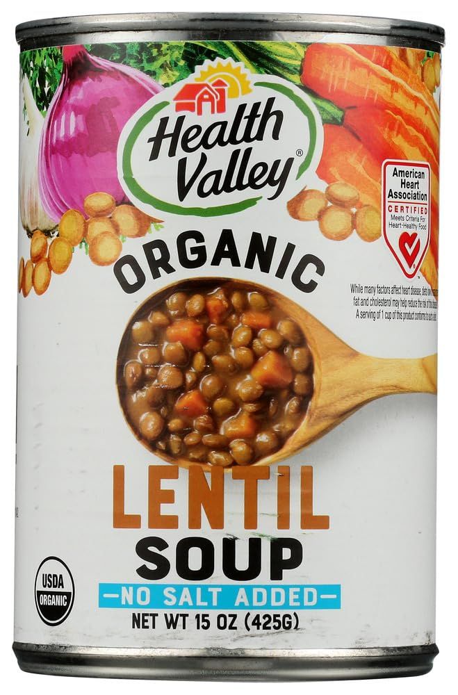 Health Valley Soup Lentil Ns Org - Pack of 6