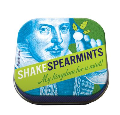 The Unemployed Philosophers Guild ShakespearMints Breath Mints - William Shakespeare Mints, 1 Tin, Net Wt .4oz (12g)