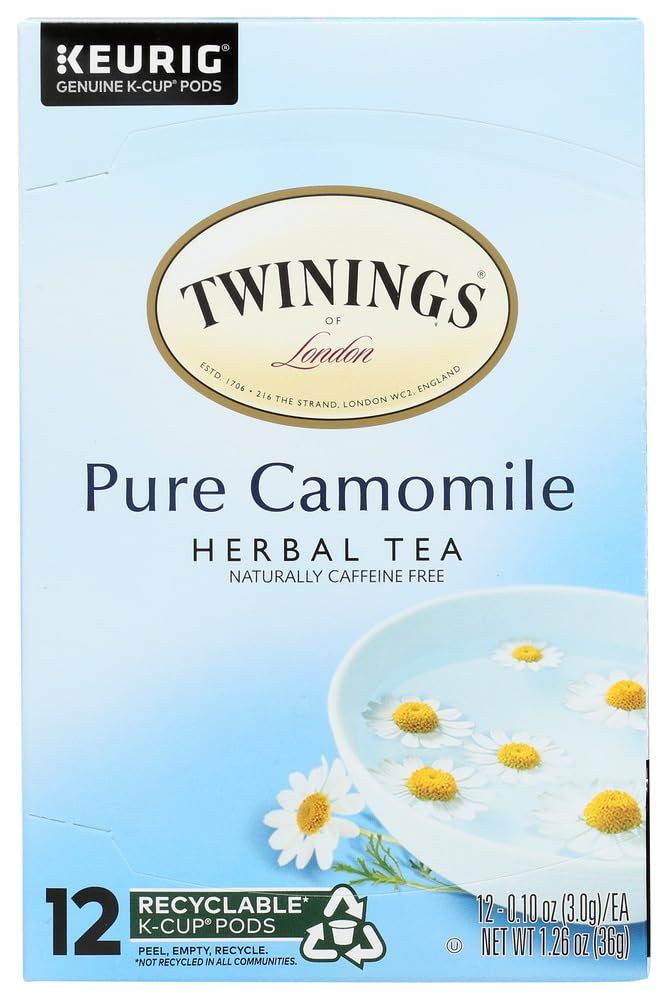 Twinings of London Pure Camomile Tea K-Cups for Keurig, 12 Count
