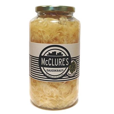 McClure&#39;s Sauerkraut 32 oz Glass Jar - Single Pack