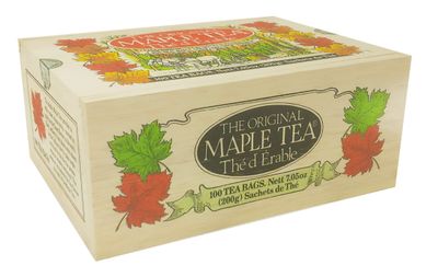 The Metropolitan Tea Company 62WD-100-041 Maple 100 Teabags in Wood Box