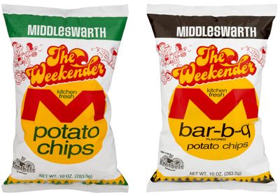 Middleswarth Potato Chips The Weekender Original and Bar-B-Q Variety Pack, 10 Ounces (Pack of 2)