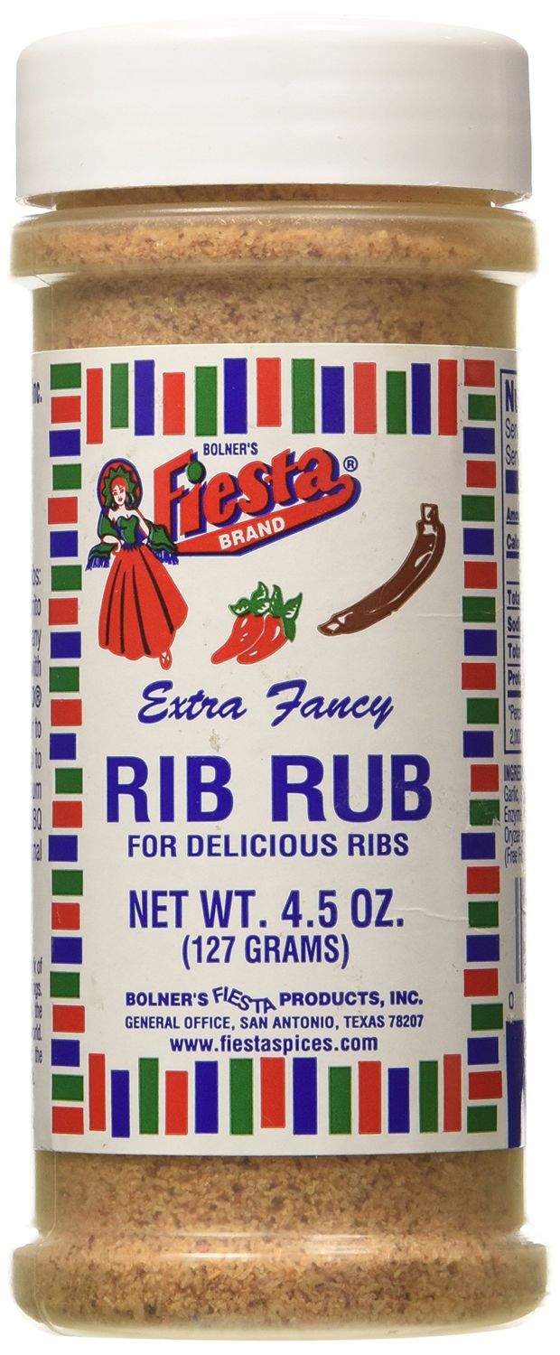 Bolner Fiesta Extra Fancy 4.5 oz. Rib Rub For Delicious Ribs