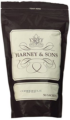 Harney &amp; Sons Chamomile Caffeine-Free Premium Herbal Tea - Bag of 50 Sachets
