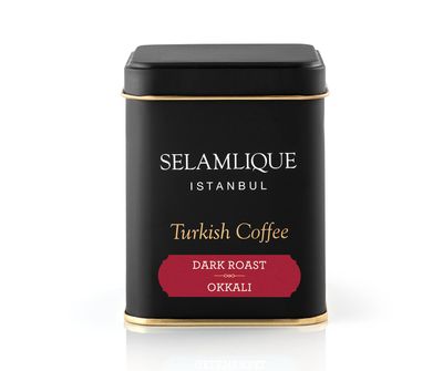 Selamlique Turkish Coffee Dark Roast Ultra Fine Ground Coffee 4.40oz
