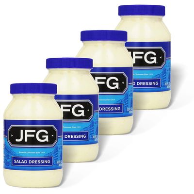 JFG Salad Dressing, Southern Classic Recipe with Paprika and Spices, 30oz Jar (Pack of 4)