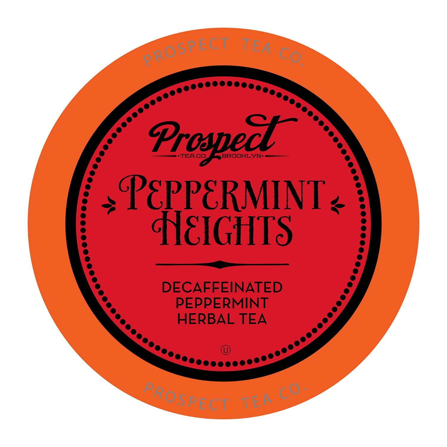 Prospect Tea Peppermint Heights Herbal Tea Pods Compatible with K Cup Brewers Including 2.0, 40 Count