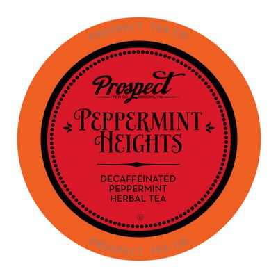 Prospect Tea Peppermint Heights Herbal Tea Pods Compatible with K Cup Brewers Including 2.0, 40 Count