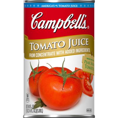 Campbell&#39;s 100% Tomato Juice, 46 fl oz Can