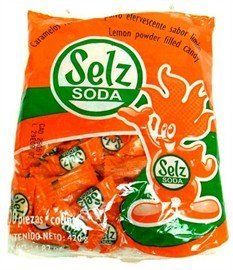 Selz Soda Lemon Powder Filled Hard Candy 14.82 Oz
