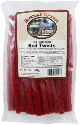 Backroad Country Red Licorice Twists 16oz